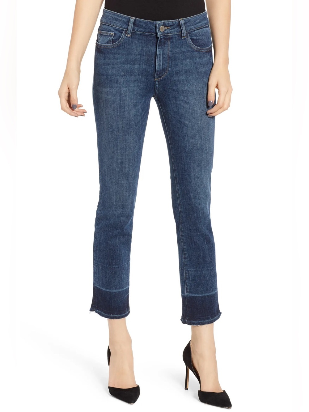 DL1961 Mara Mid-Rise Instasculpt Straight Ankle Jeans Size 27
